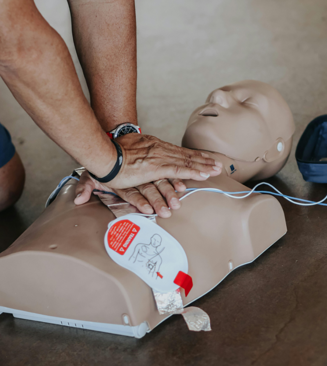 Basic life support training cpr dummy